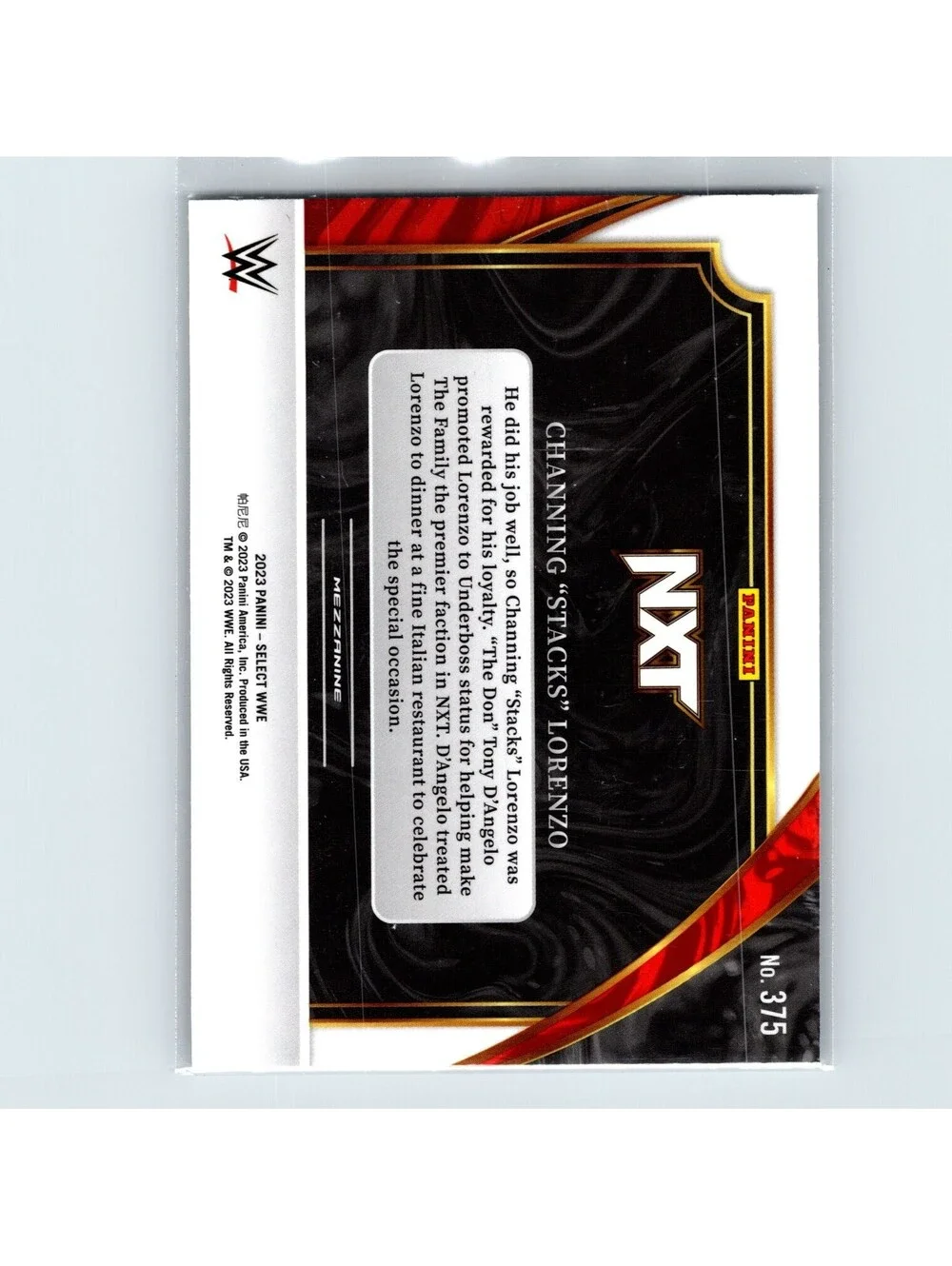 2023 Panini Select WWE Channing 